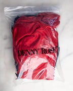 Denny Rose Black Satin Two-Piece Set Top & Bustier