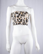Blugirl Blumarine Leopard Print Bandeau Top