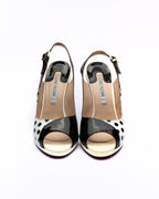 Luciano Padovan Polka Dot Wedge Slingbacks