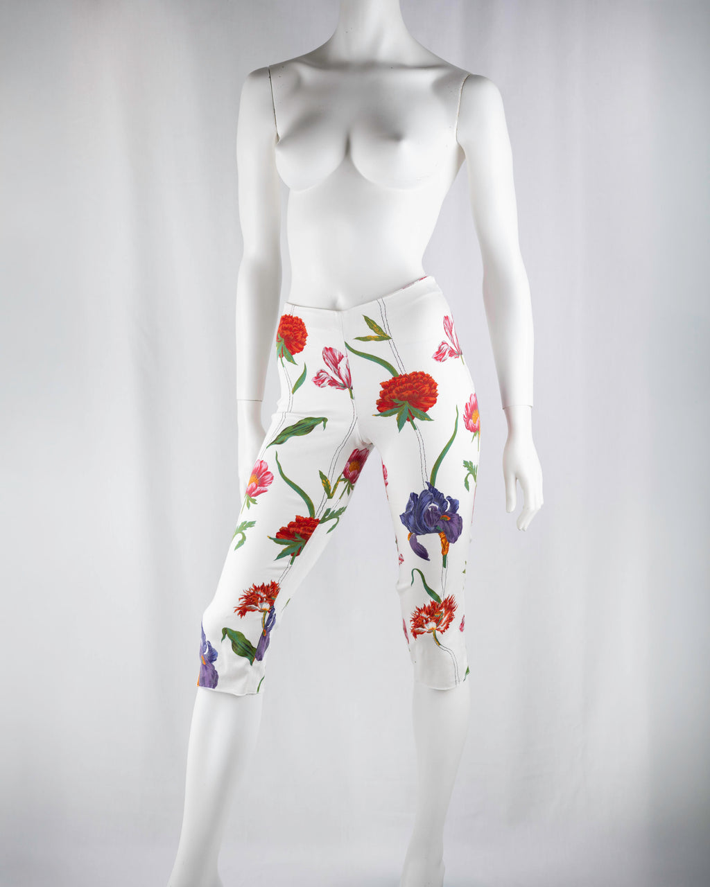 Gianfranco Ferré Jeans Botanical Print Capri Pants