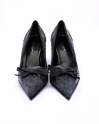 Dolce & Gabbana Suede & Leather Bow Pumps