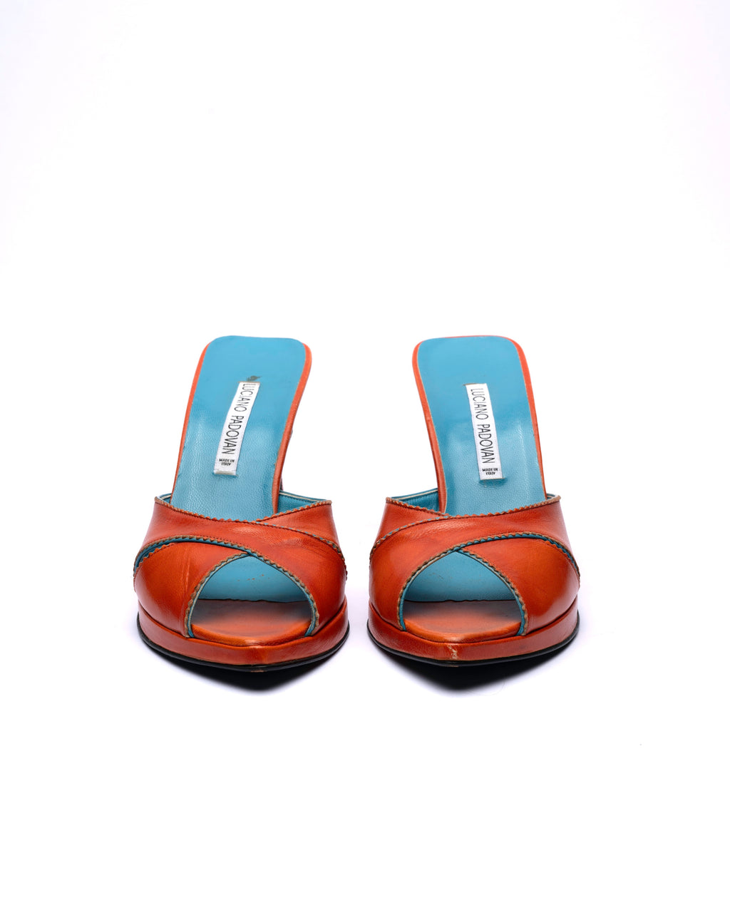 Luciano Padovan Leather Mule Heels