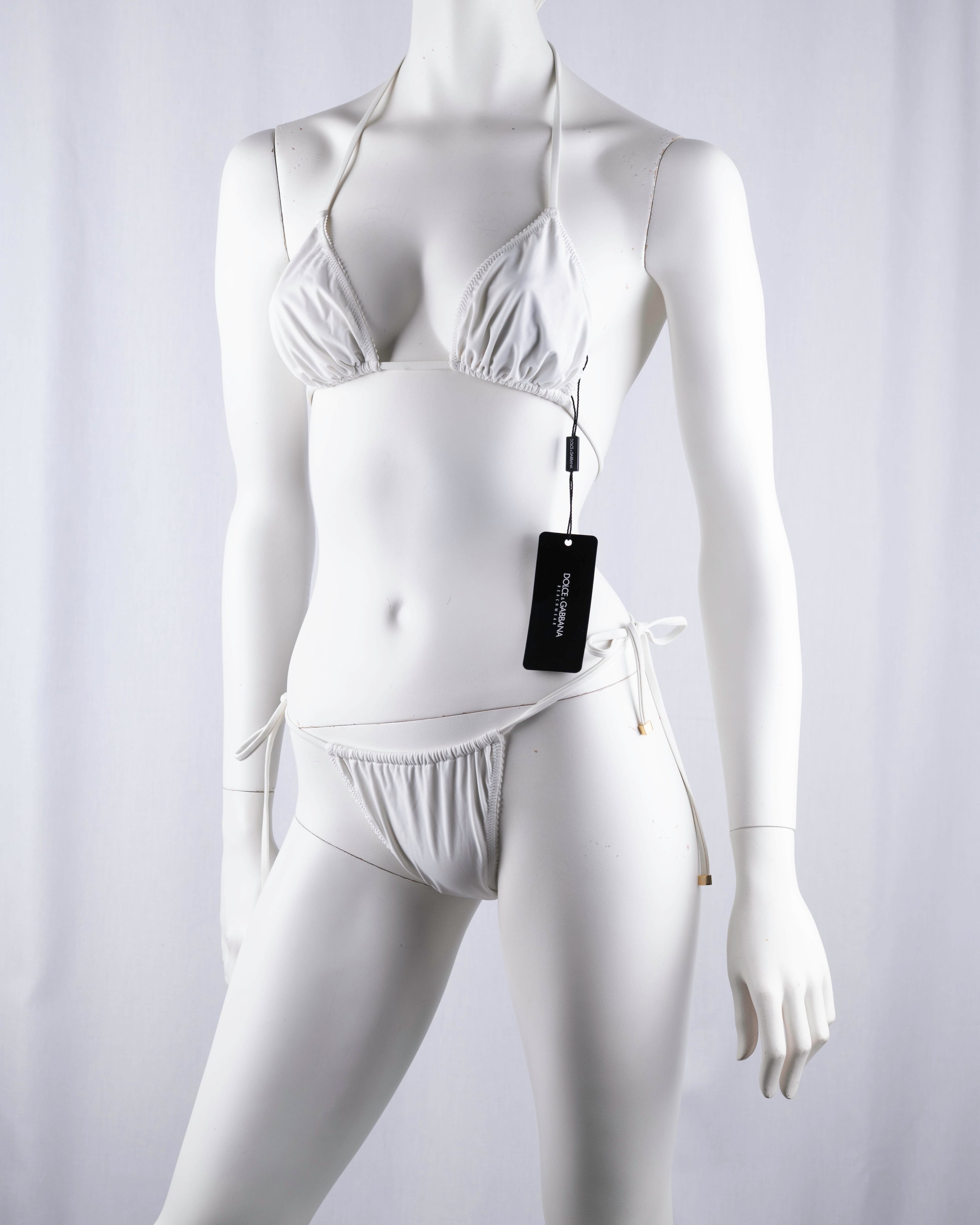 Dolce & Gabbana White Bikini Set