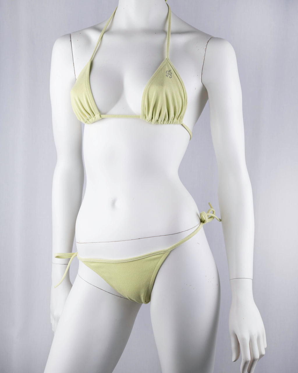 Blumarine Beachwear Lime Green Bikini Set