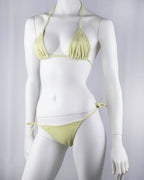 Blumarine Beachwear Lime Green Bikini Set