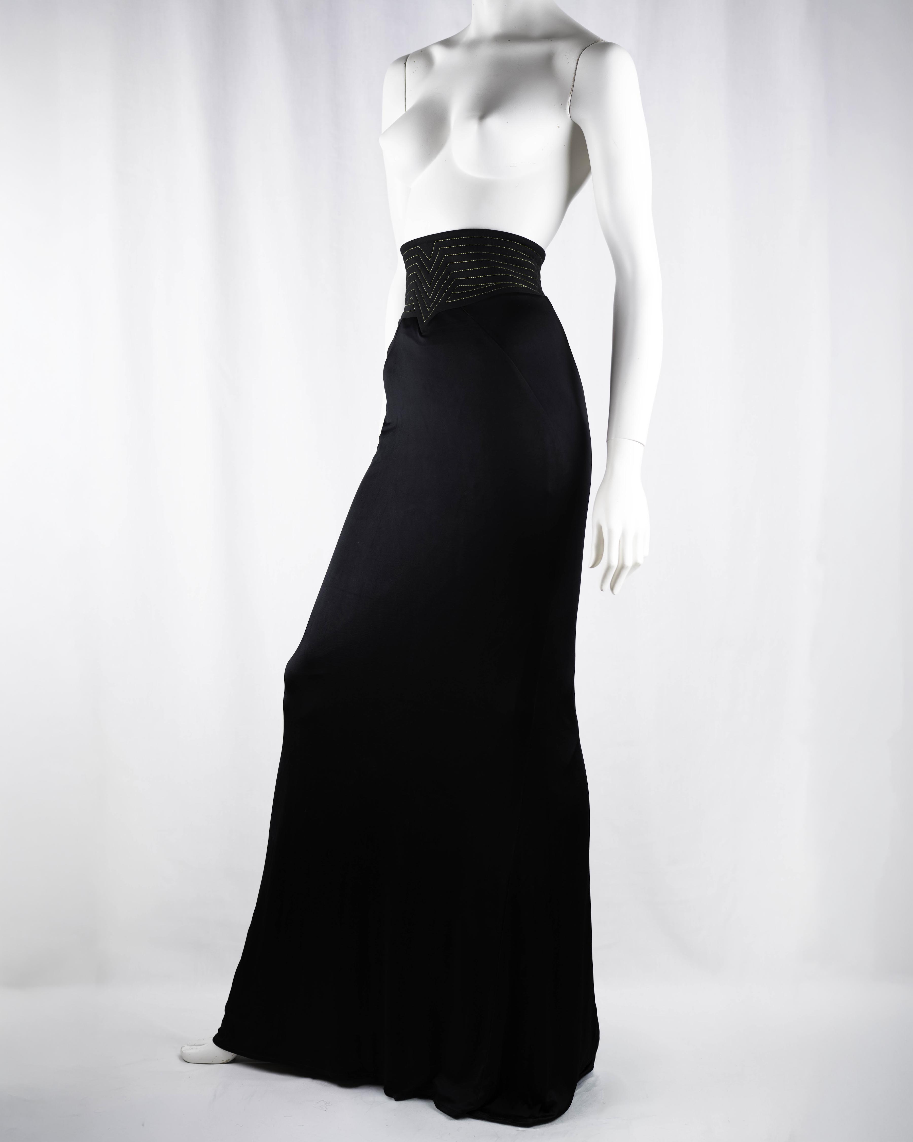 Versace Collection Viscose Maxi Skirt