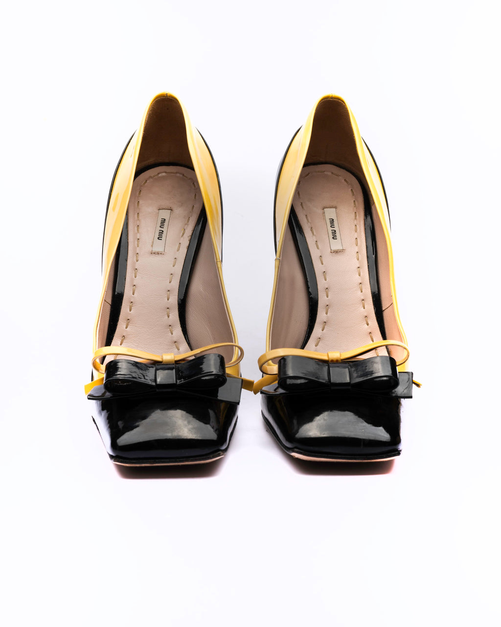 Miu Miu Fall 2010 Two-Tone Patent Leather Bow Pumps