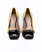 Miu Miu Fall 2010 Two-Tone Patent Leather Bow Pumps