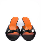 Gucci Tom Ford Era Leather Kitten Heel Mules