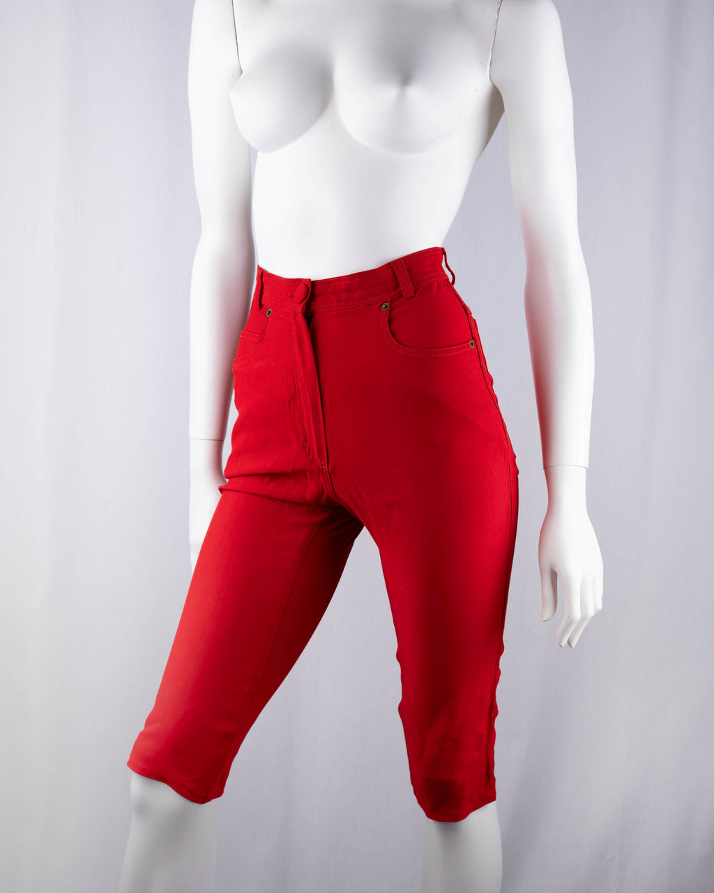 Moschino Couture Blood Red Capri Pants