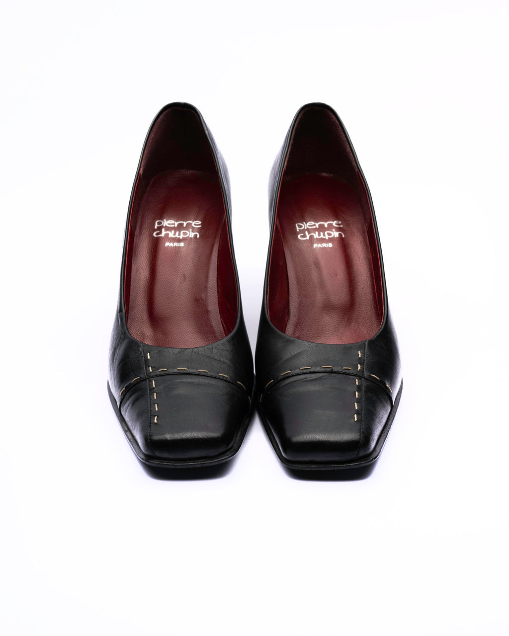Pierre Chupin Black Leather Pumps