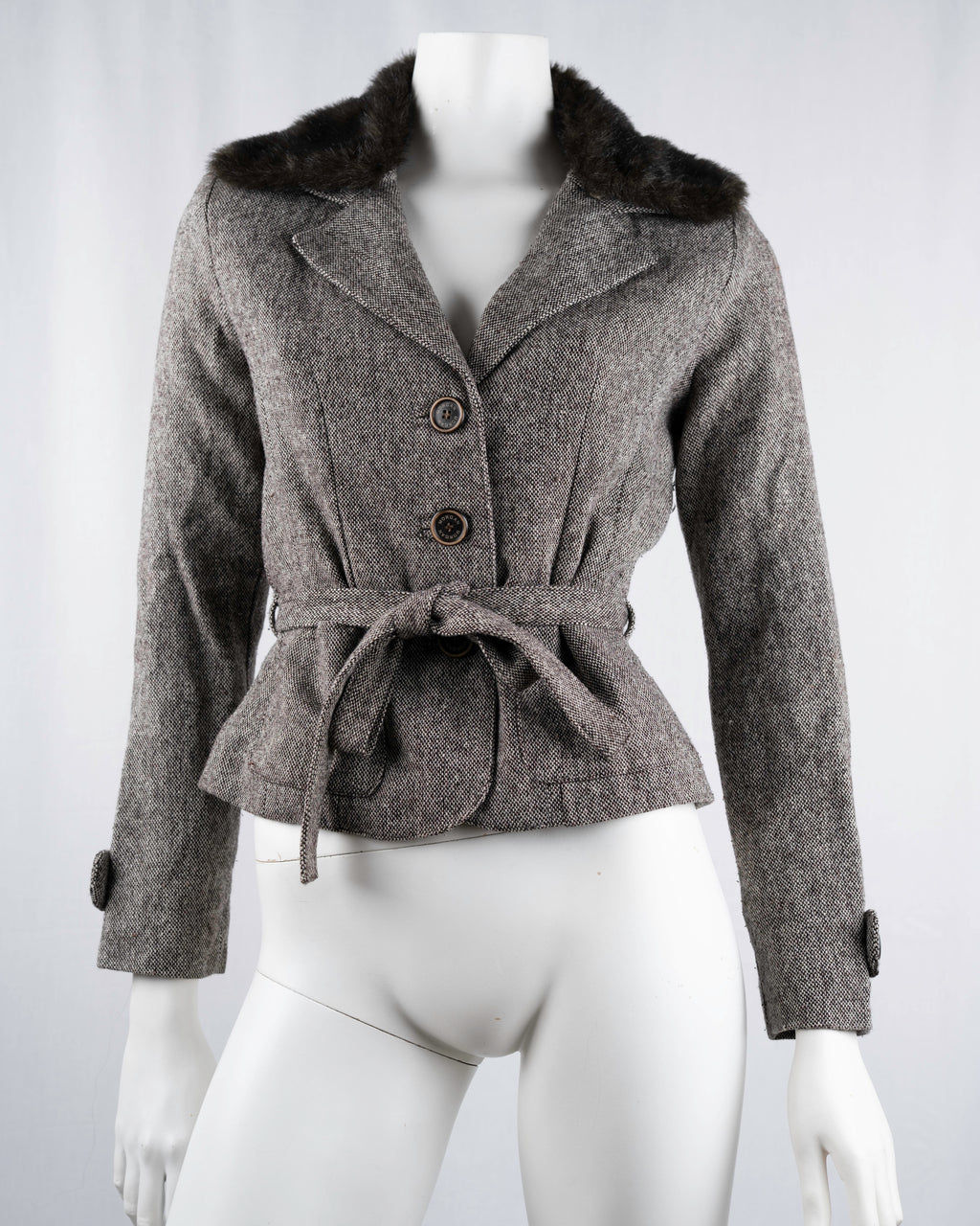 Morgan de Toi Grey Wool Jacket