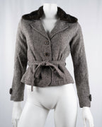 Morgan de Toi Grey Wool Jacket