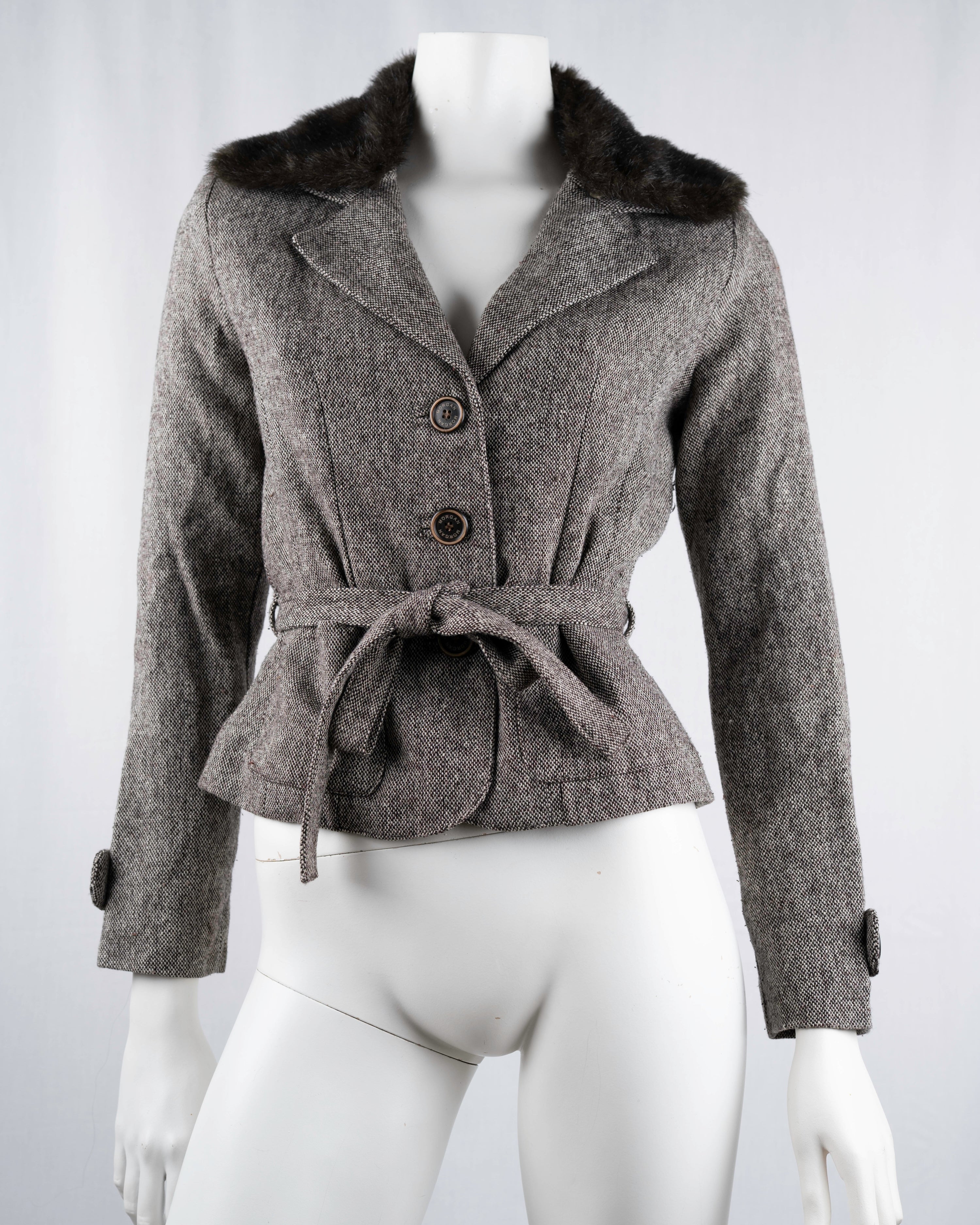Morgan de Toi Grey Wool Jacket