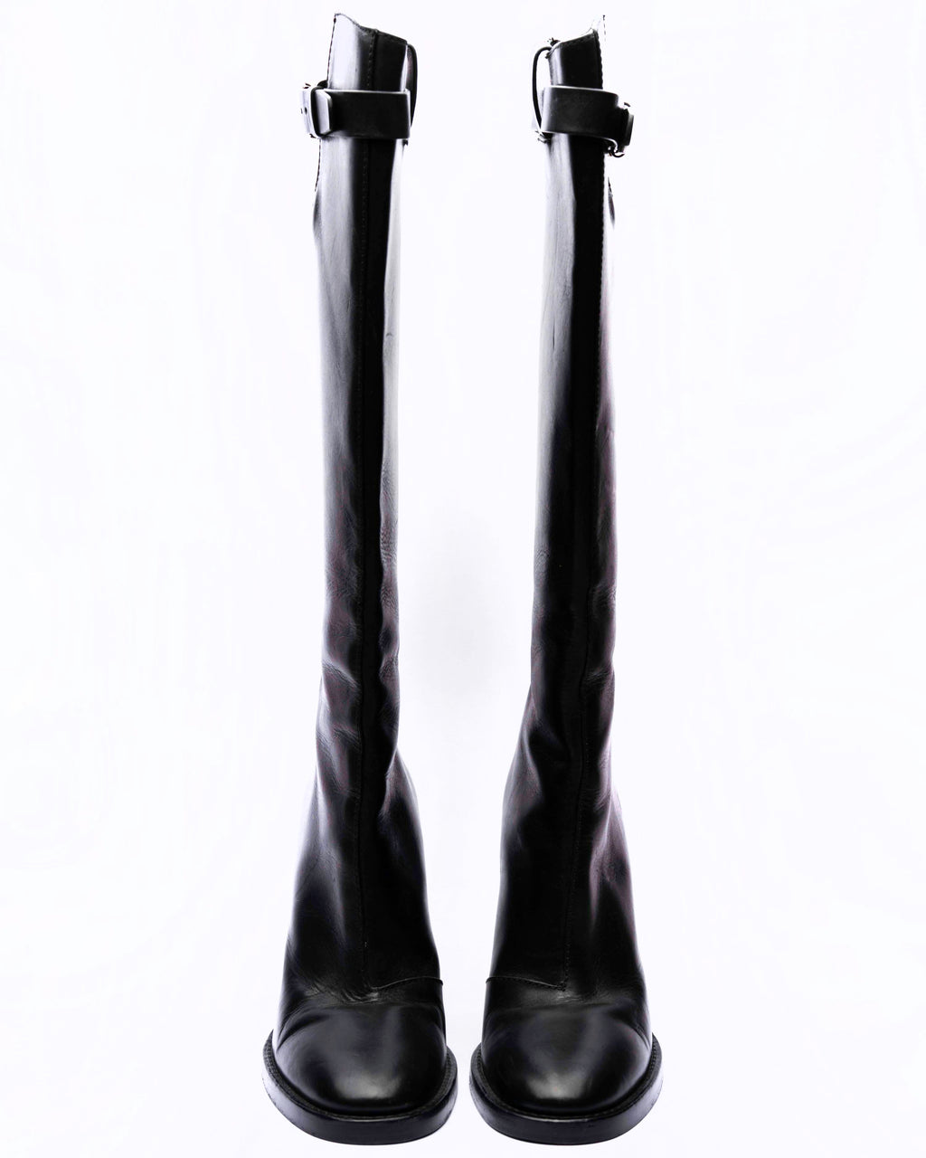 Ann Demeulemeester Herbst 2023 Kniehohe Stiefel mit Stilettoabsatz
