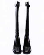 Ann Demeulemeester Herbst 2023 Kniehohe Stiefel mit Stilettoabsatz