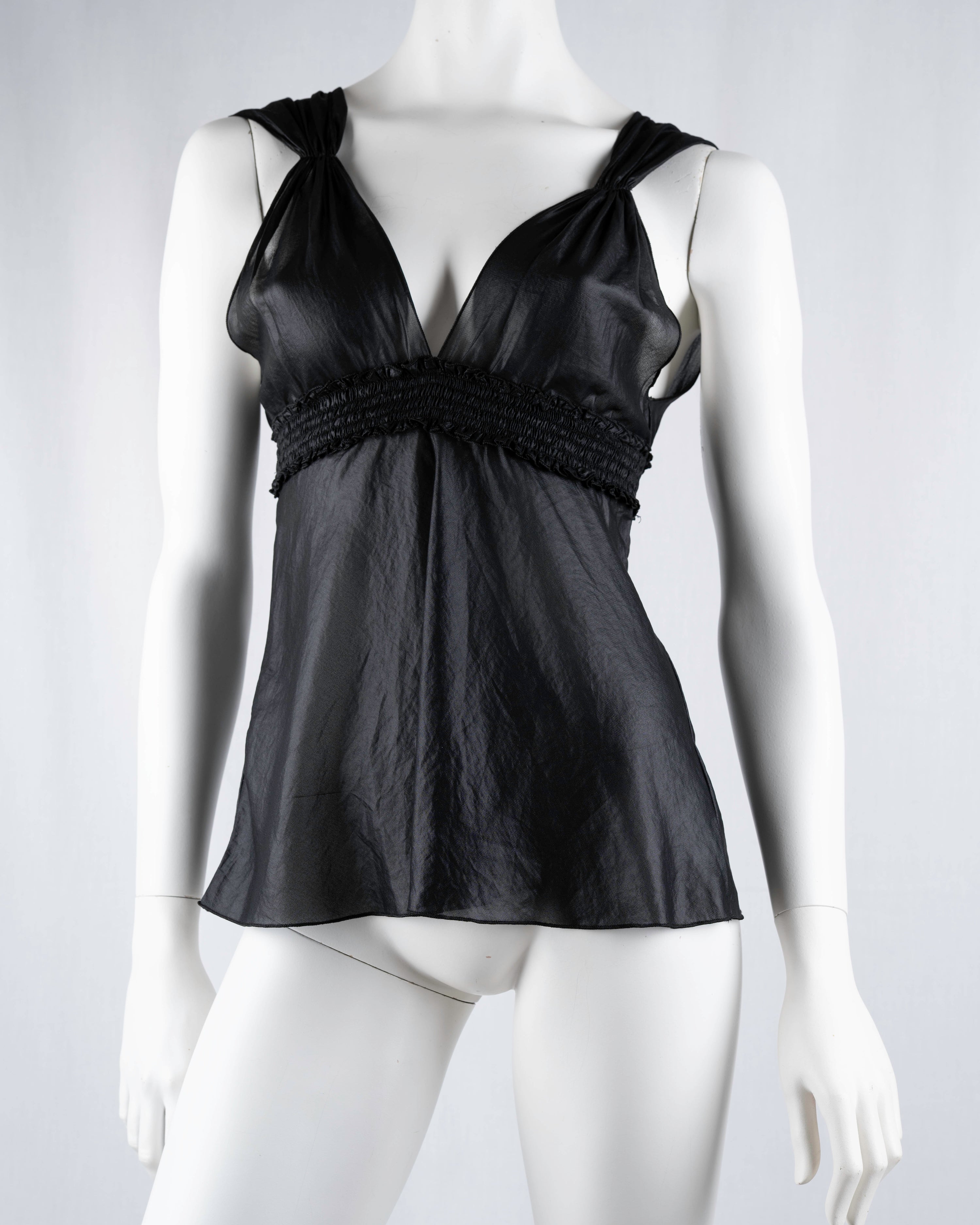Vintage Black Reversible Top
