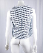 COS Geometric Wave Print Top