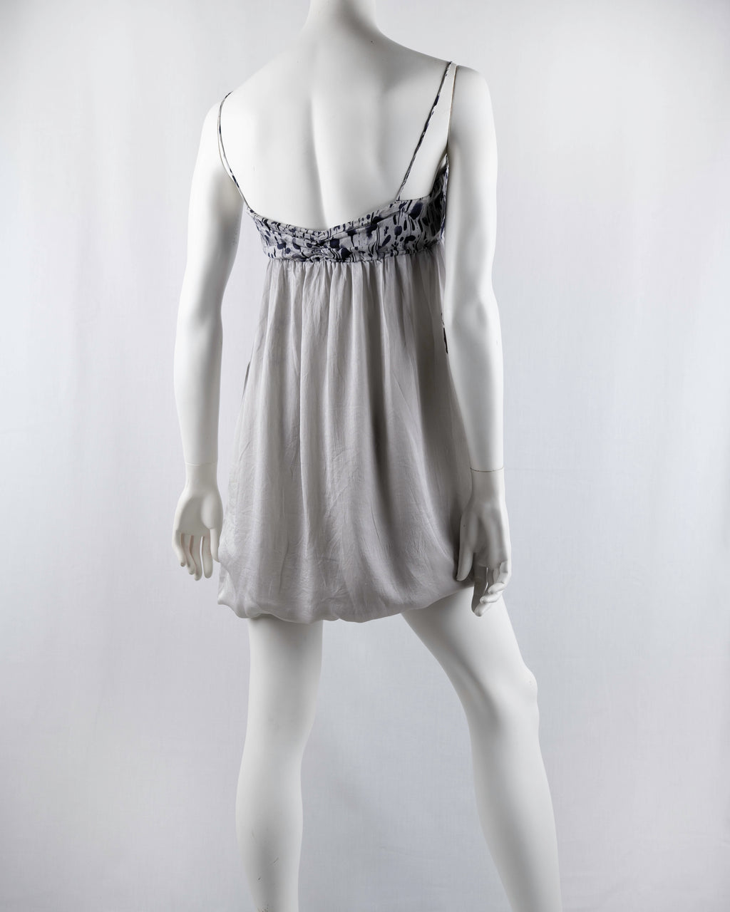 Patrizia Pepe Silk Floral Print Bubble Mini Dress