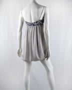 Patrizia Pepe Silk Floral Print Bubble Mini Dress