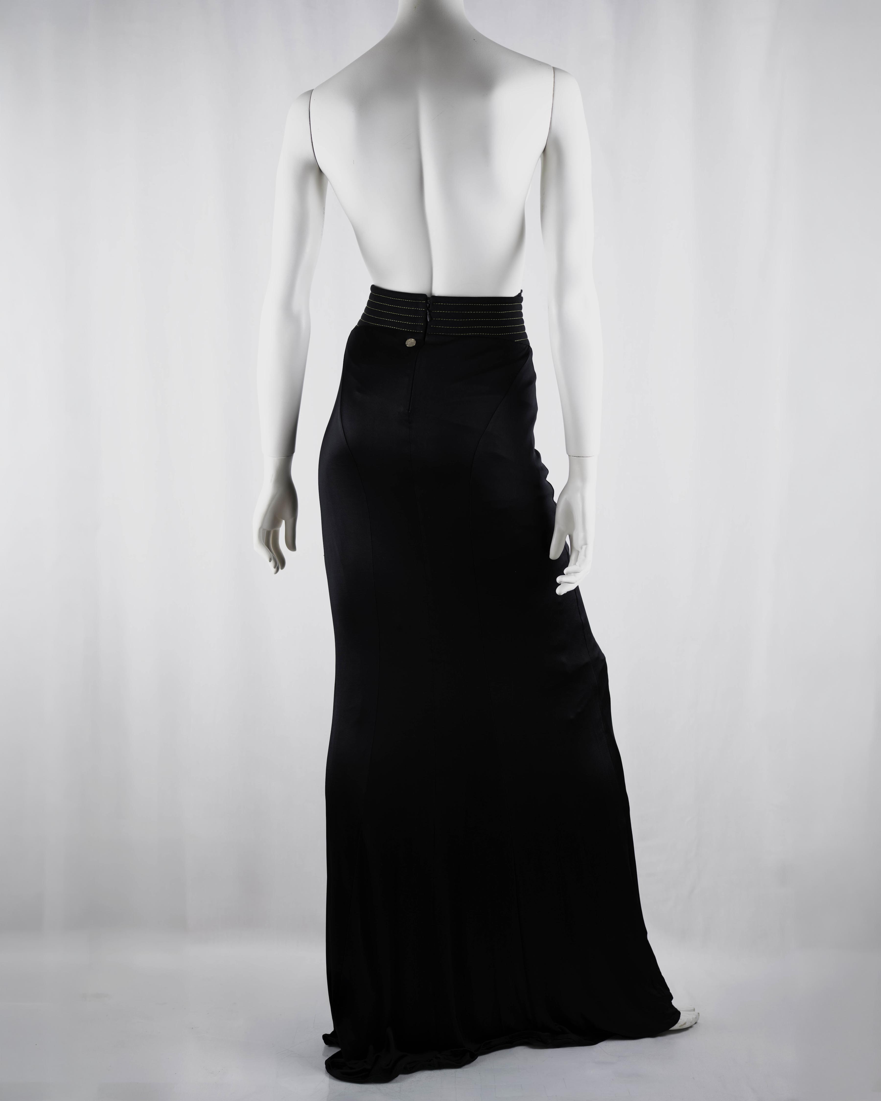 Versace Collection Viscose Maxi Skirt
