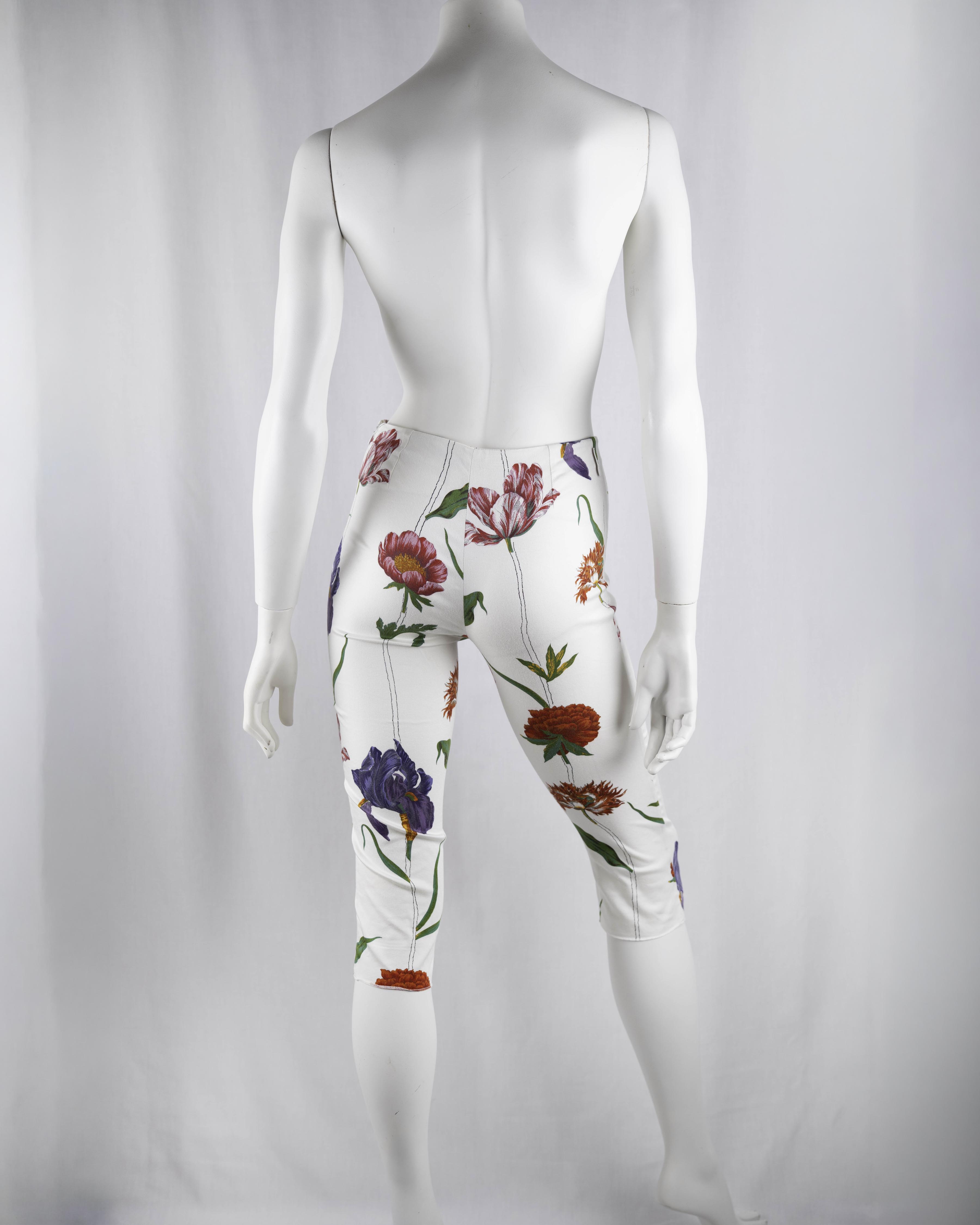 Gianfranco Ferré Jeans Botanical Print Capri Pants