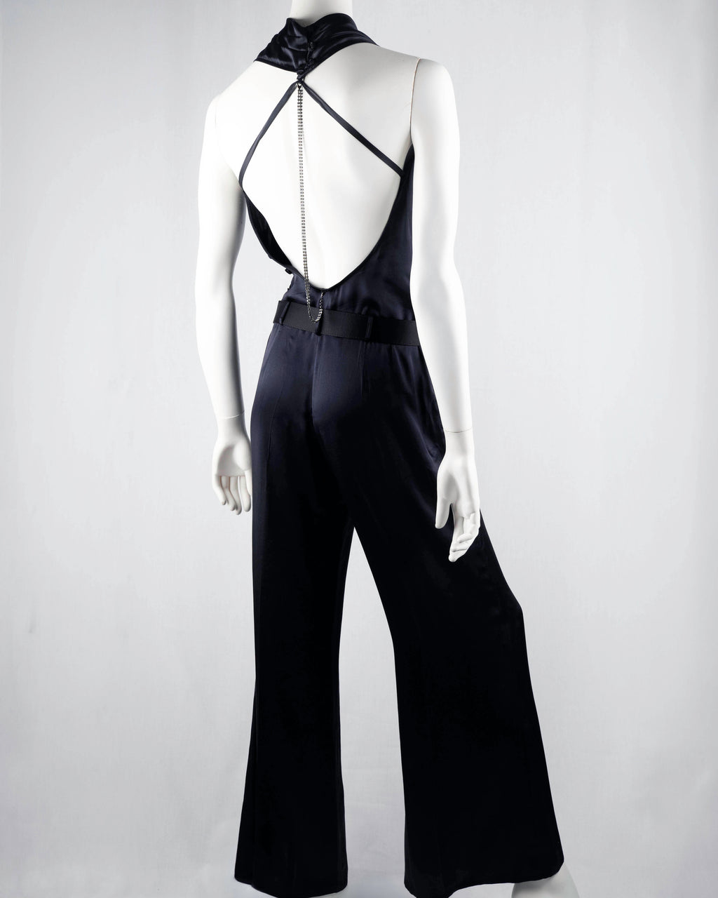 Patrizia Pepe Black Silk Jumpsuit
