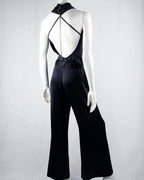 Patrizia Pepe Black Silk Jumpsuit