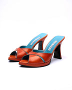 Luciano Padovan Leather Mule Heels