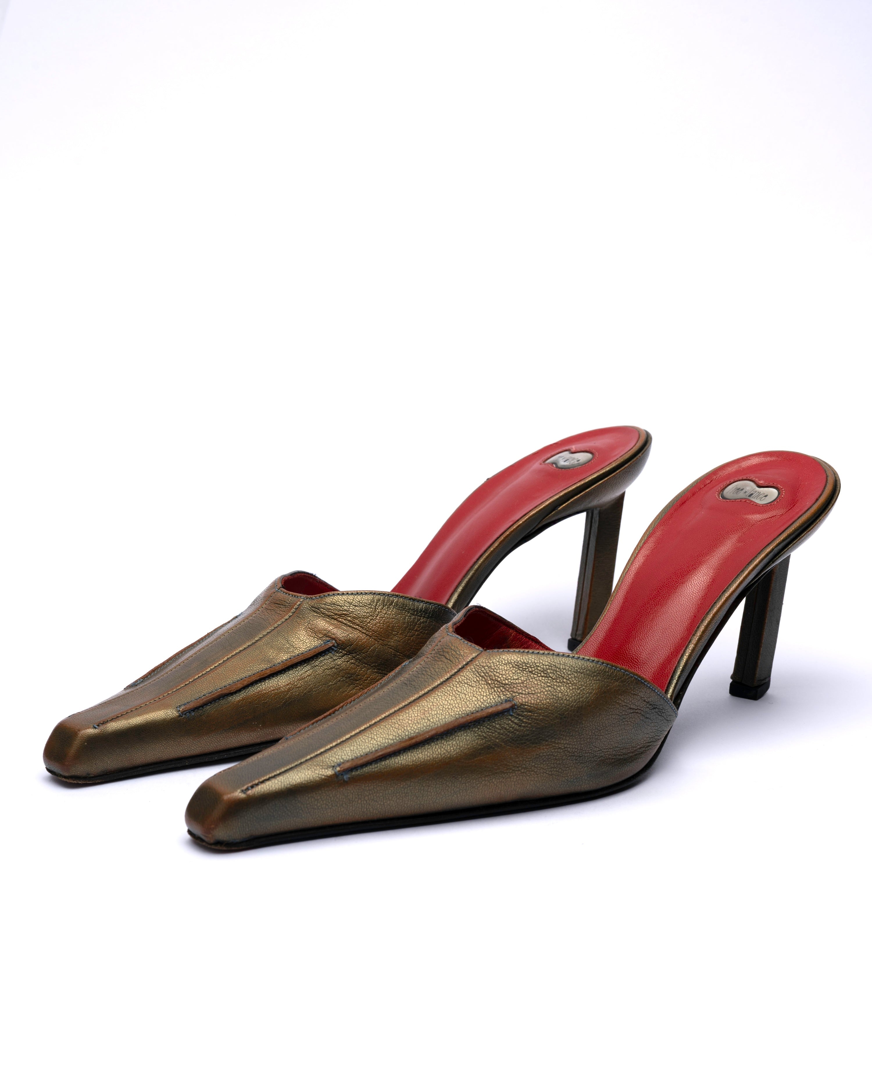 Free Lance Leather Mule Heels