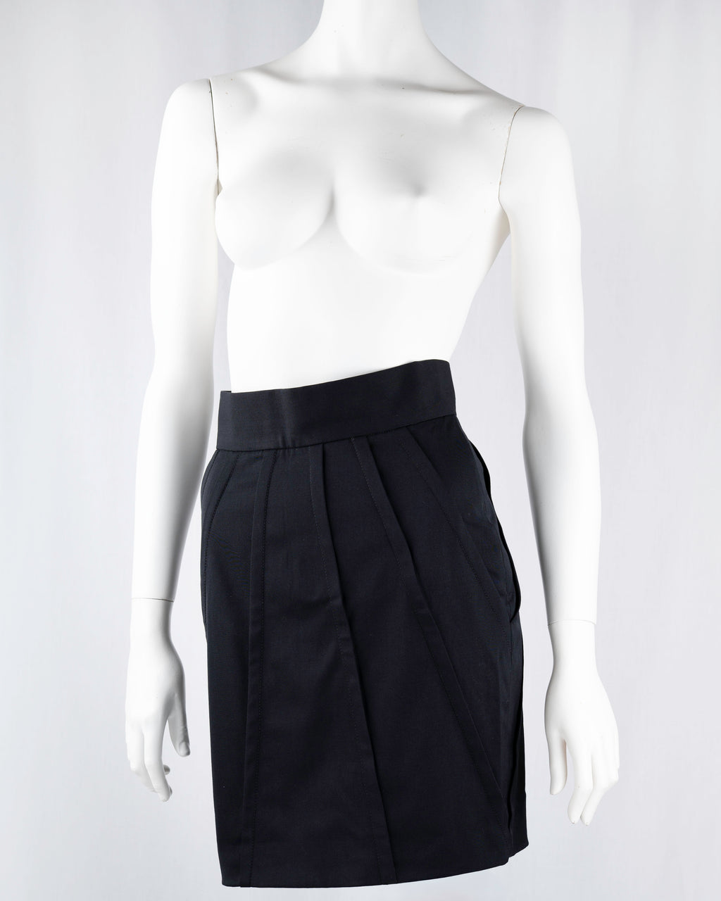 Dolce & Gabbana Black High-Waist Pleated Mini Skirt