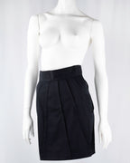 Dolce & Gabbana Black High-Waist Pleated Mini Skirt