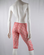 Patrizia Pepe Pink Lace Capri Leggings