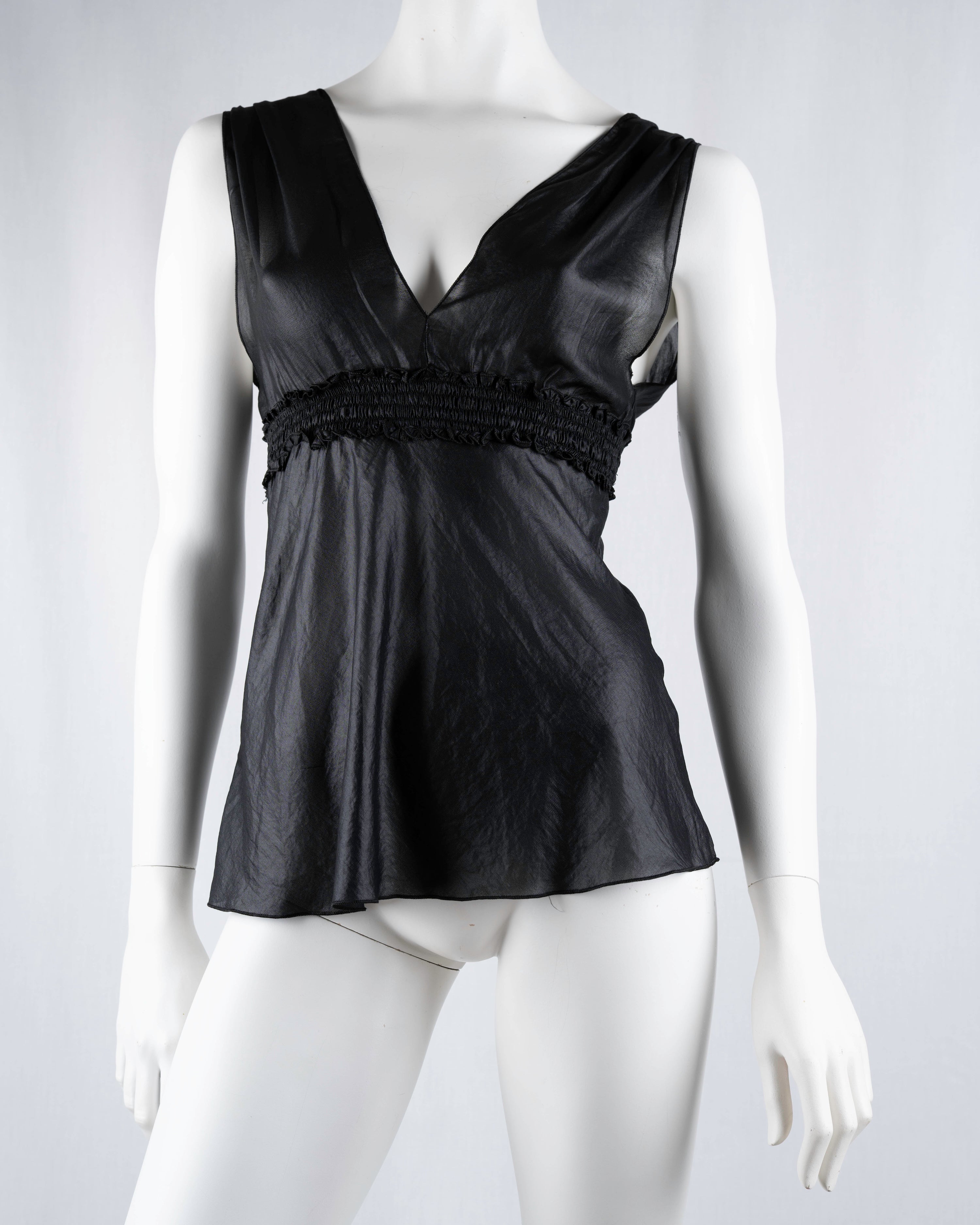 Vintage Black Reversible Top