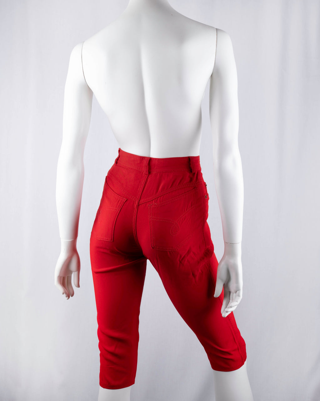 Moschino Couture Blood Red Capri Pants