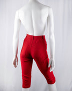 Moschino Couture Blood Red Capri Pants