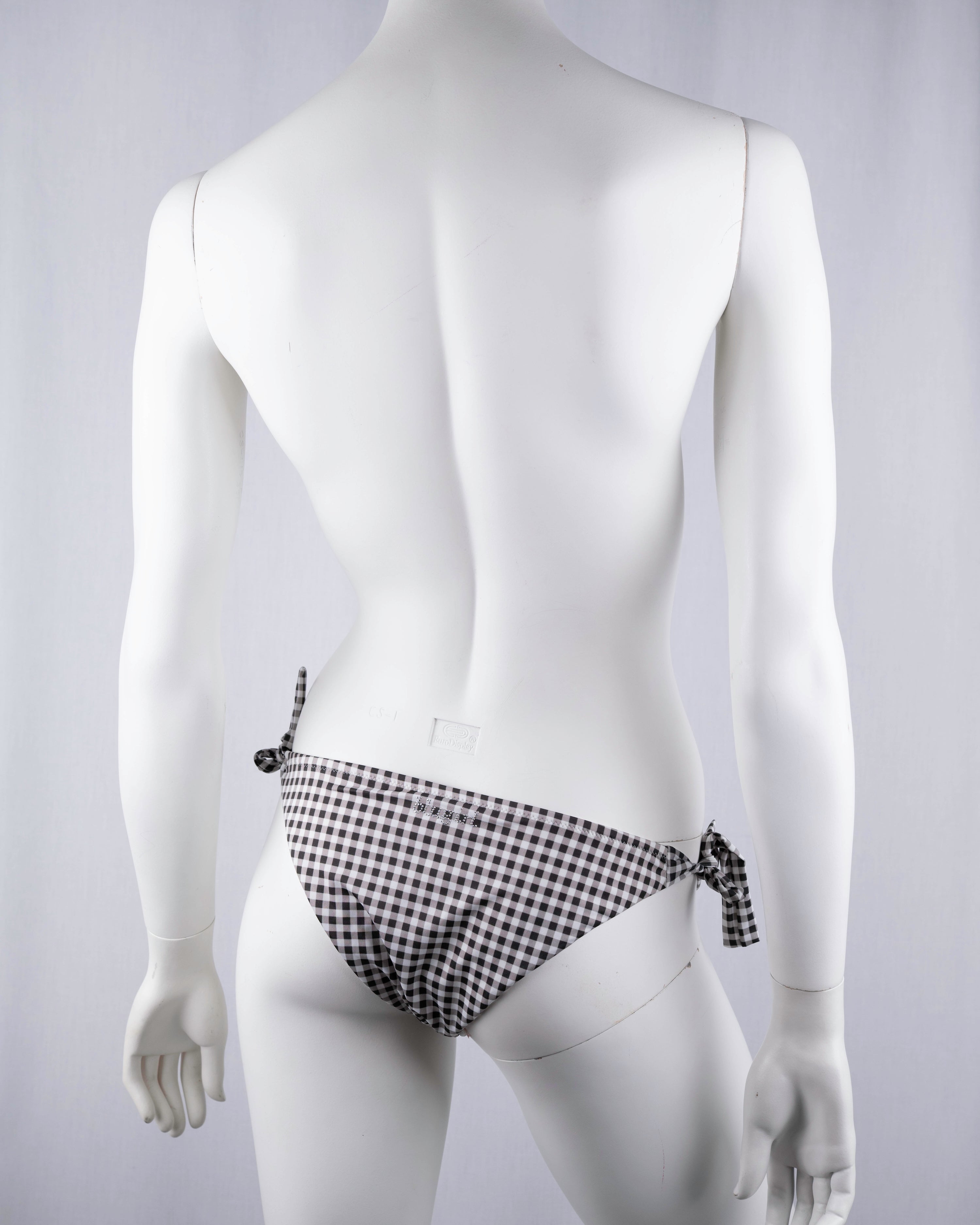 Blugirl Blumarine Gingham Bikini Bottoms