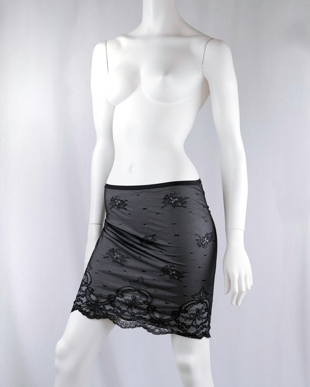 Intimissimi Black Lace Mini Skirt
