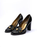 Dolce & Gabbana Leather Loafer Heels
