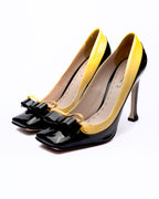 Miu Miu Fall 2010 Two-Tone Patent Leather Bow Pumps