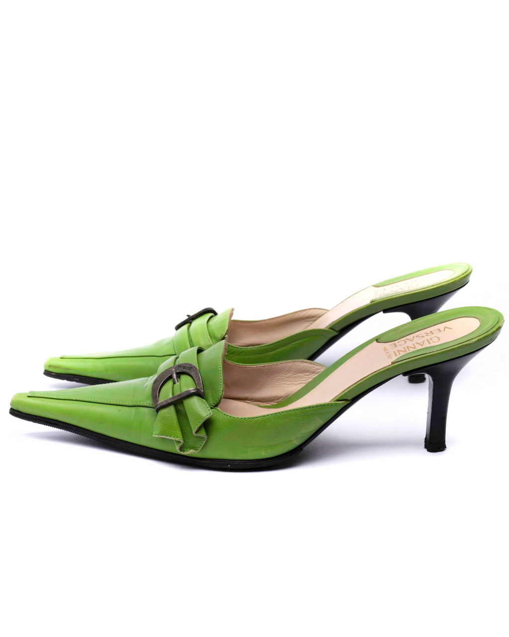 Gianni Versace Leather Mule Heels