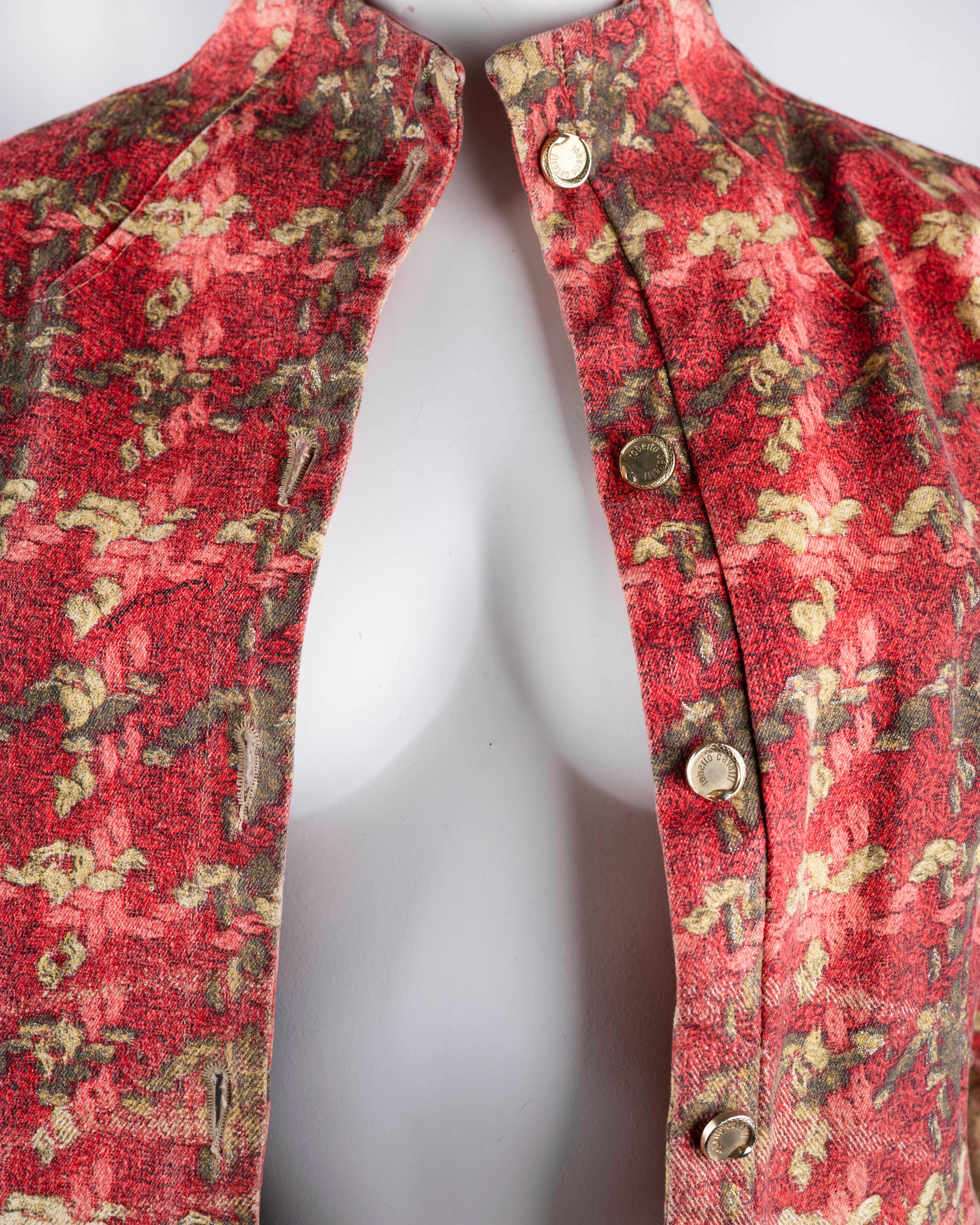 Roberto Cavalli Floral Tapestry Jacket