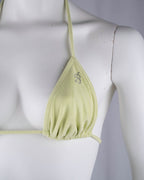 Blumarine Beachwear Lime Green Bikini Set