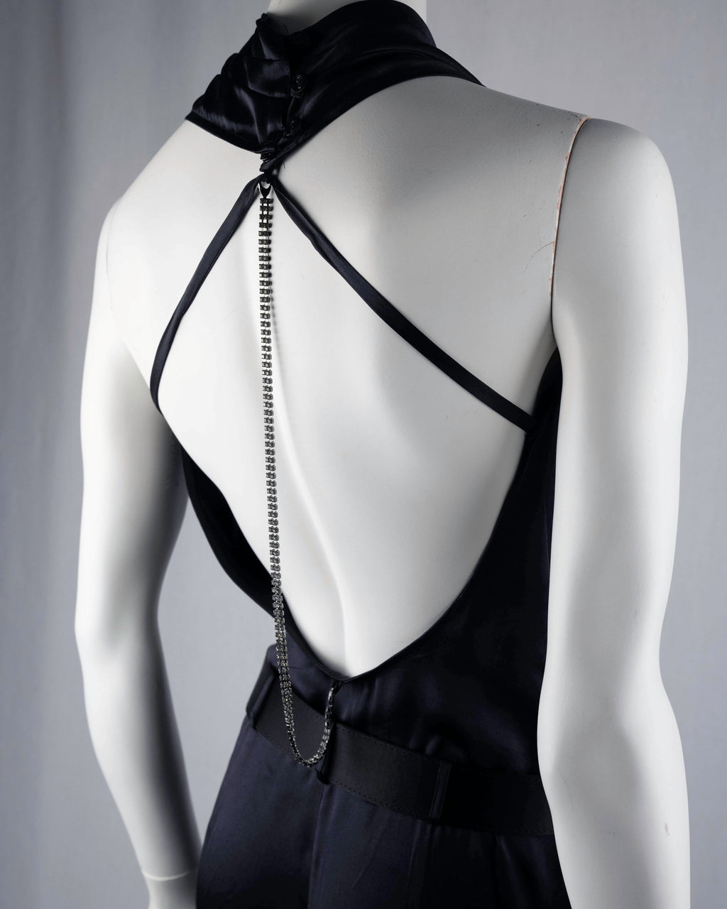 Patrizia Pepe Black Silk Jumpsuit