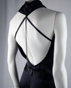 Patrizia Pepe Black Silk Jumpsuit