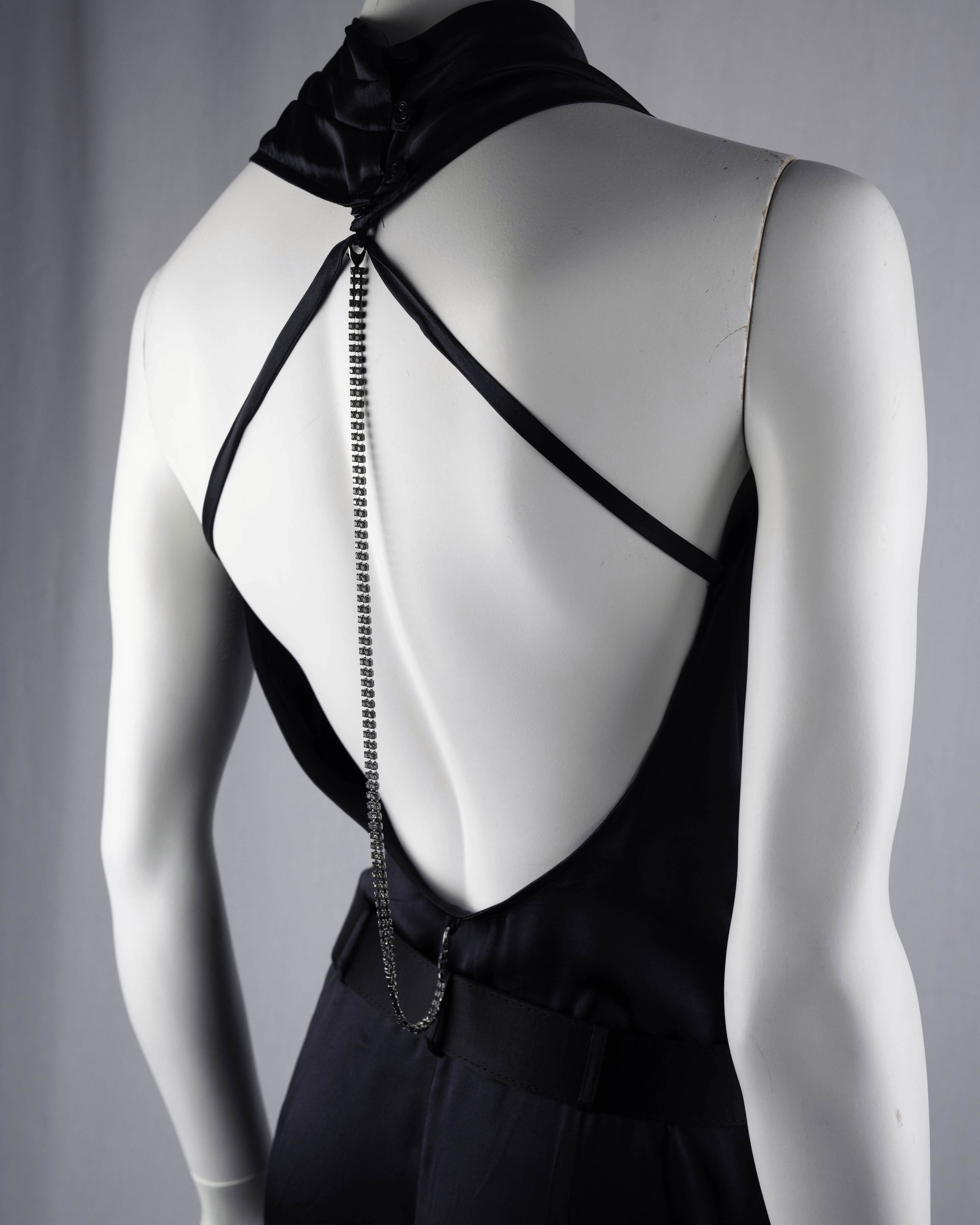 Patrizia Pepe Black Silk Jumpsuit