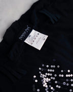 Patrizia Pepe Firenze Silk Sequin Capri Pants
