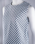 COS Geometric Wave Print Top