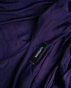 Max&Co. Deep Purple V-Neck Empire Waist Mini Dress