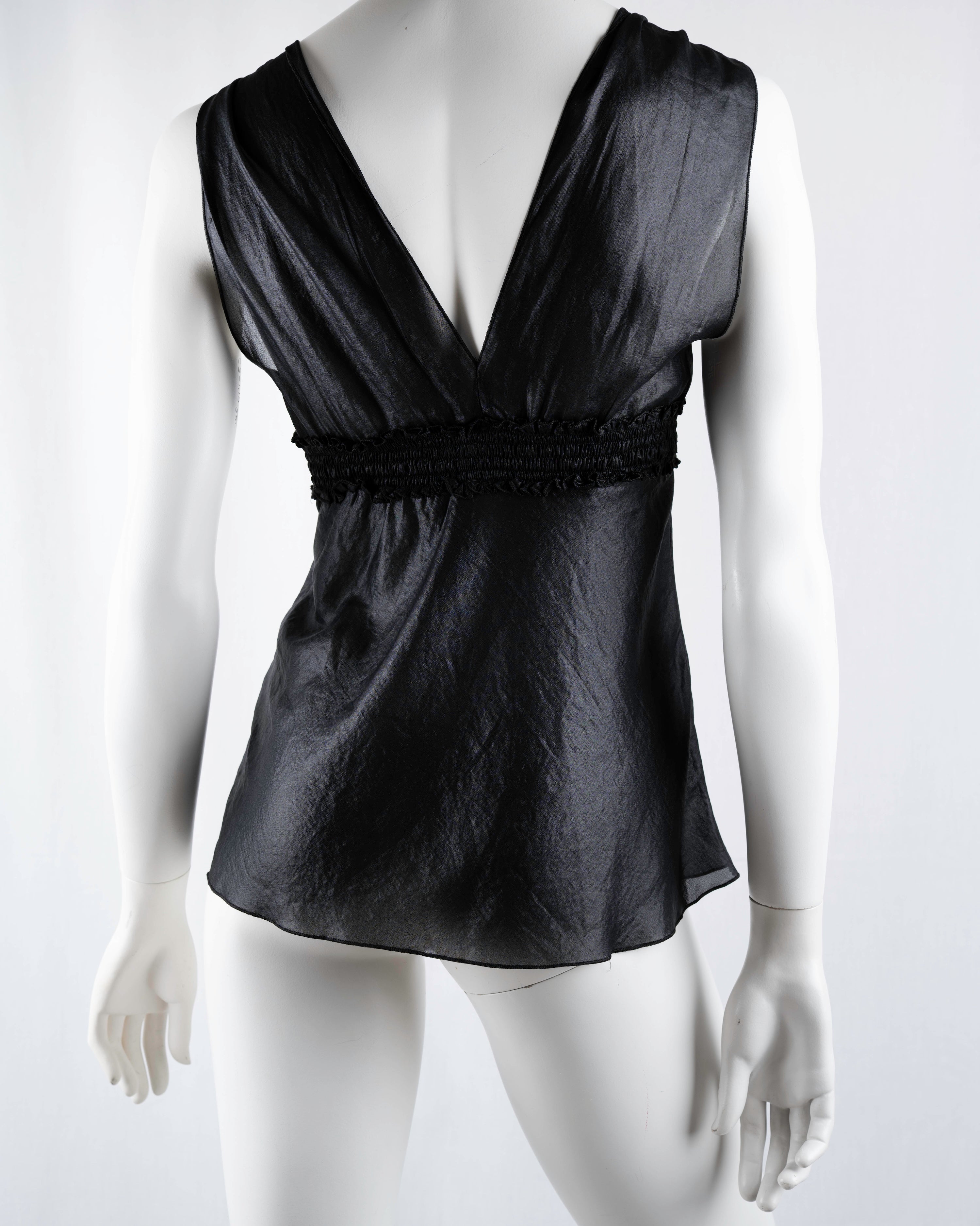 Vintage Black Reversible Top